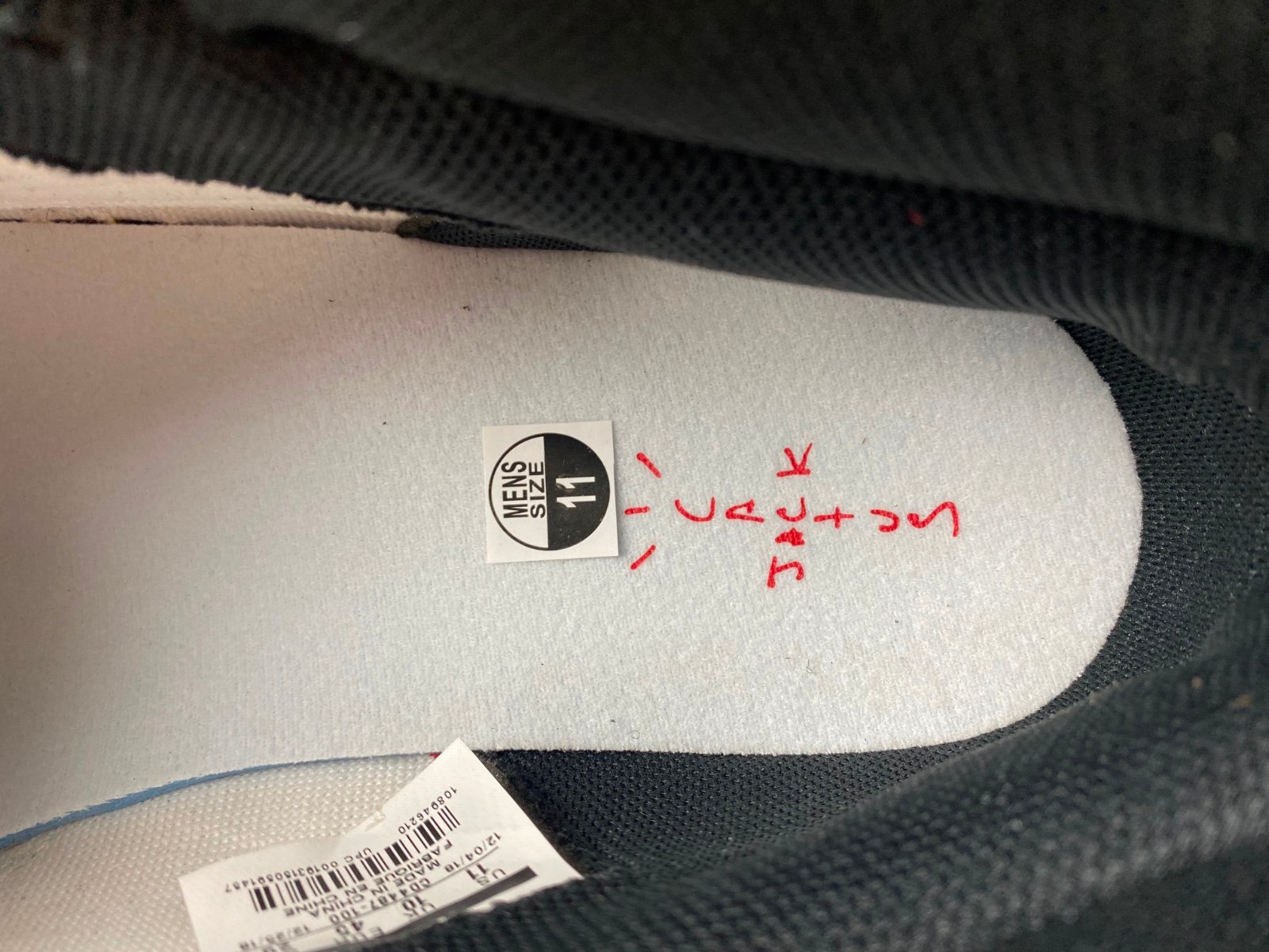 Jordan 1 Retro High Travis Scott Mocha Extended size 14