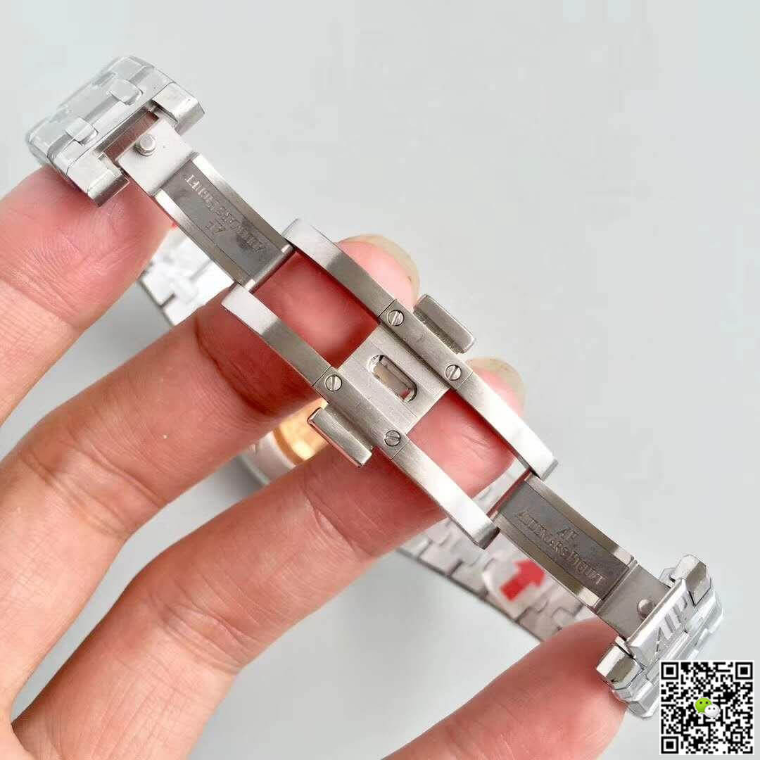 Replica Audemars P1g*et Royal Oak 15400ST.OO.1220ST.01 JF Factory 1:1 Best Edition Swiss ETA3120 Black Dial