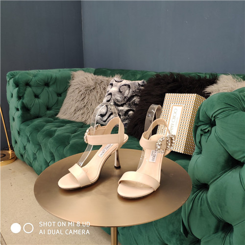 J1m*y Ch00 crystal high heel sandals