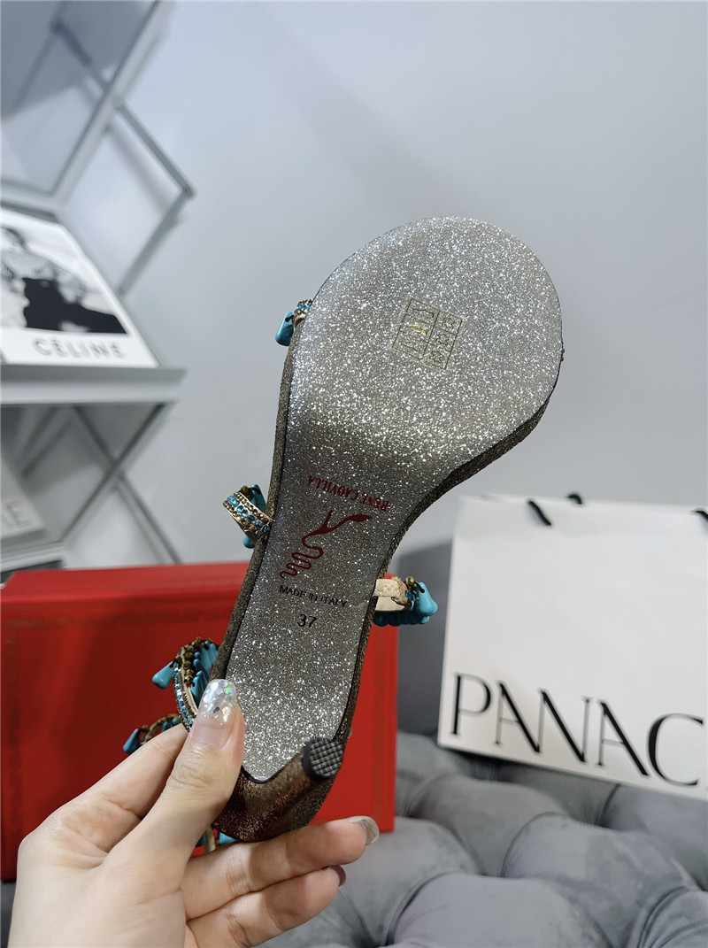 Rene Caovilla Heels Dupe janelle serpentine twine heeled sandals