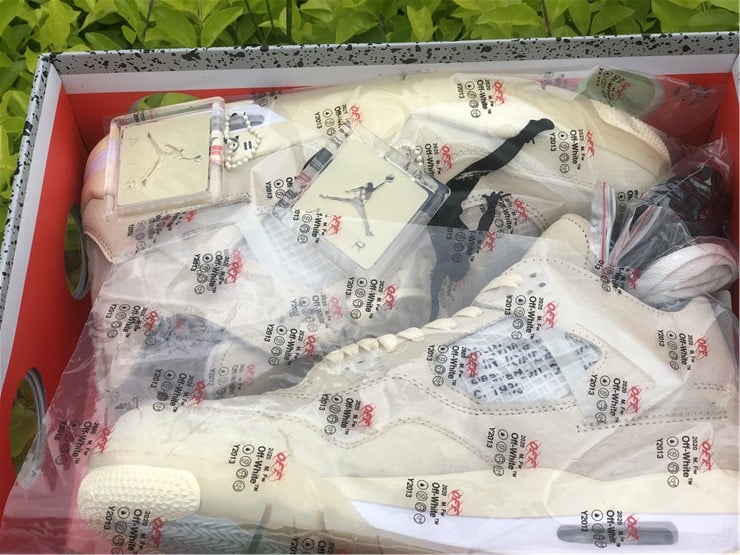 Jordan 4 Retro Off-White Sail Extended Size
