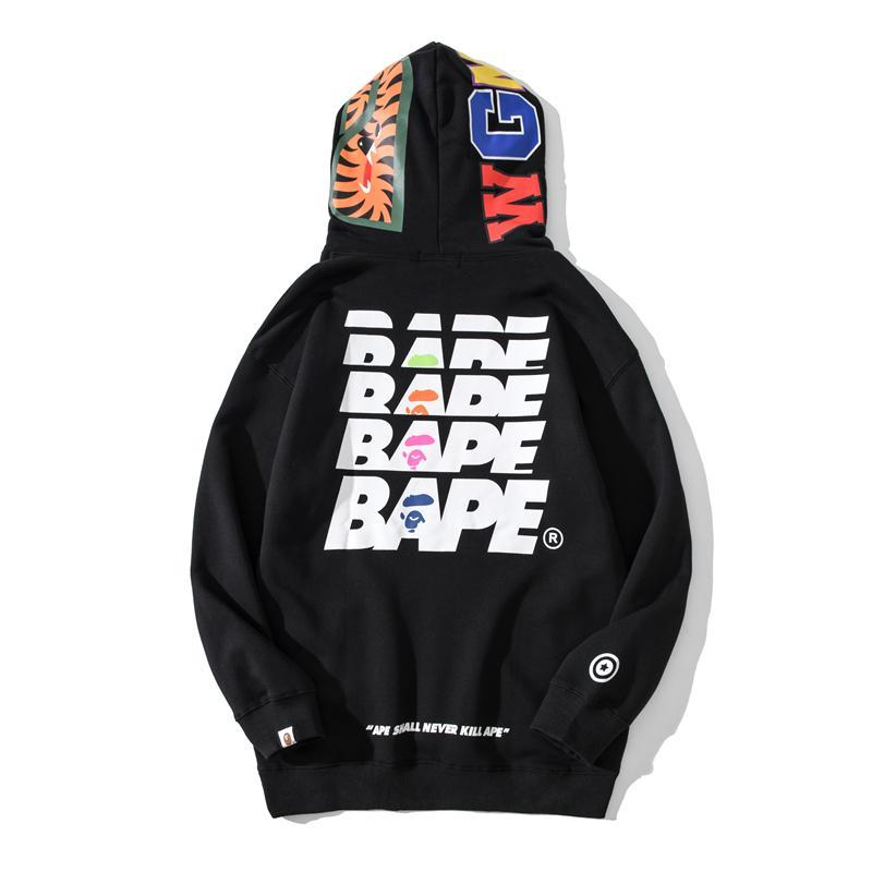 Bape Ape Hoodie Black