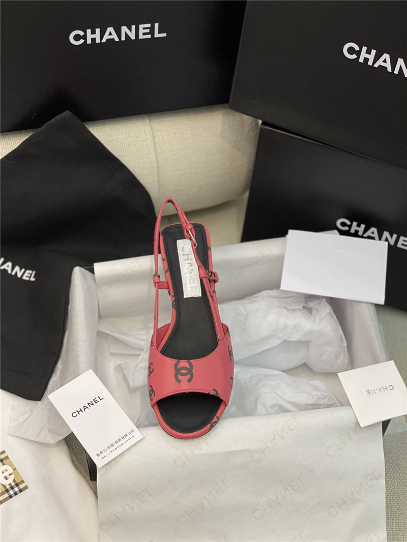 Ch**el flat cutout sandals