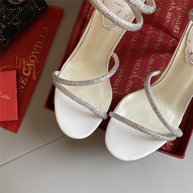 Rene Caovilla Dupe Snake Band Sandals