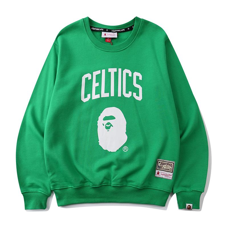 Bape Celtics Crewneck Pullover Hoodie