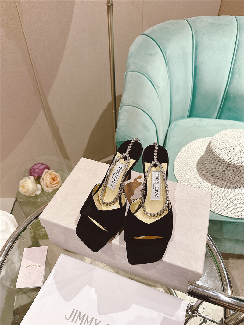 J1m*y Ch00 Pearl Heels Dupe Rhinestone Chain Heels