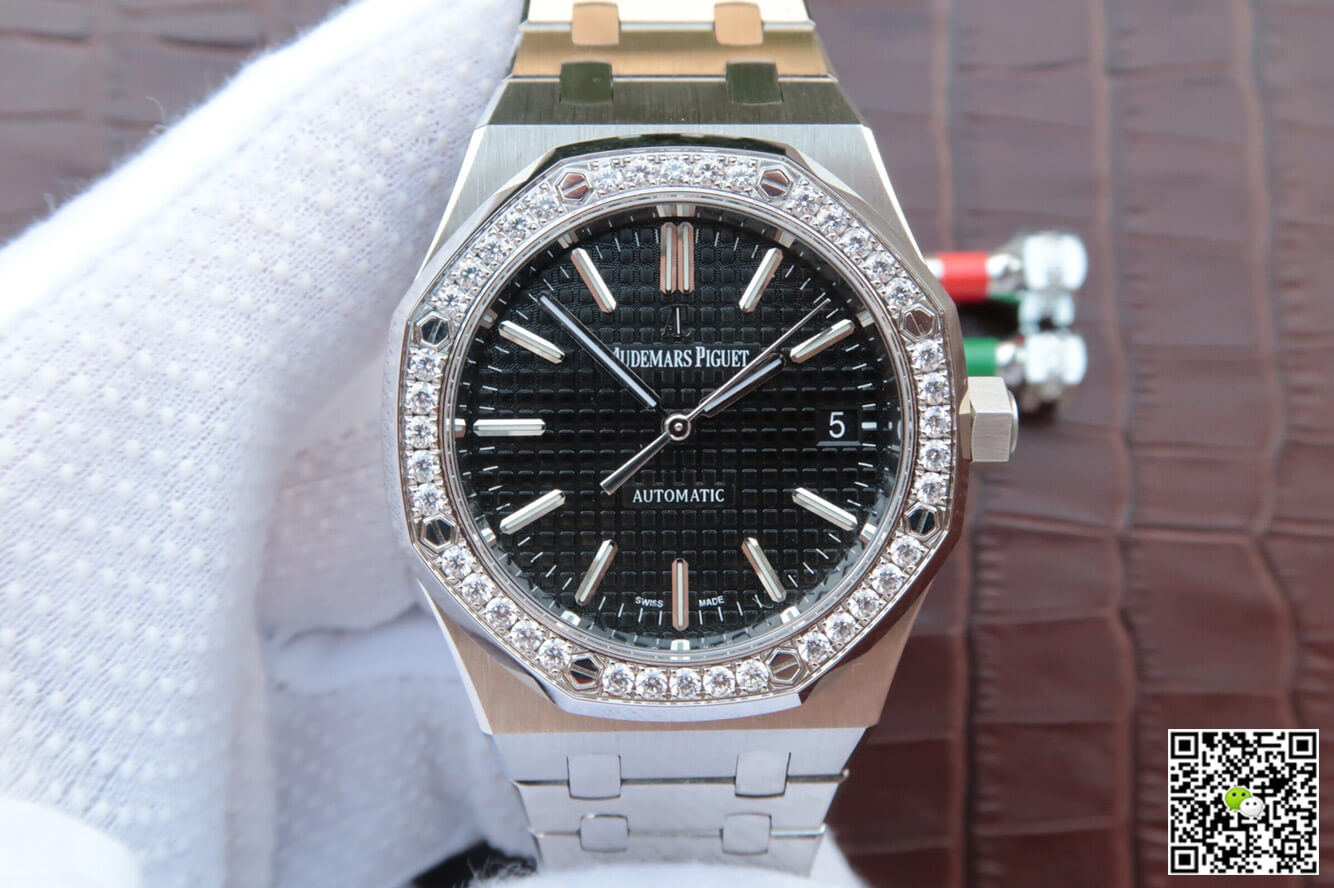 Replica Audemars P1g*et Royal Oak 15400/15450 Couple Watch 1:1 Best Edition JF Factory D1am0nd Bezel
