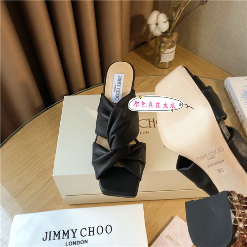 J1m*y Ch00 block heels slippers