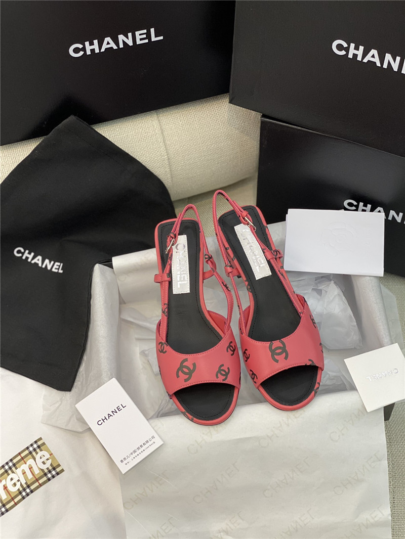Ch**el flat cutout sandals