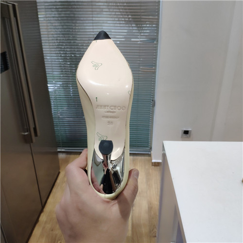 J1m*y Ch00 leather high heel boots