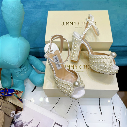 J1m*y Ch00 pearl  block heels