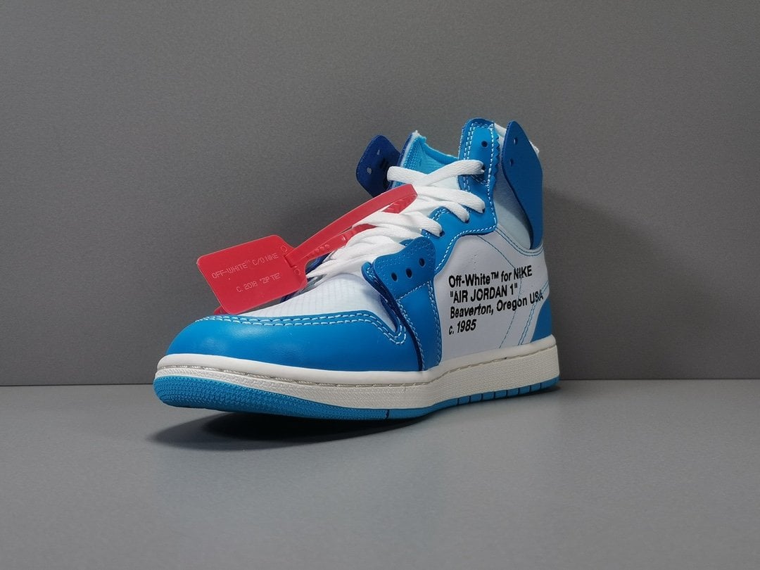 Jordan 1 Retro High Off-White University Blue Extended Size