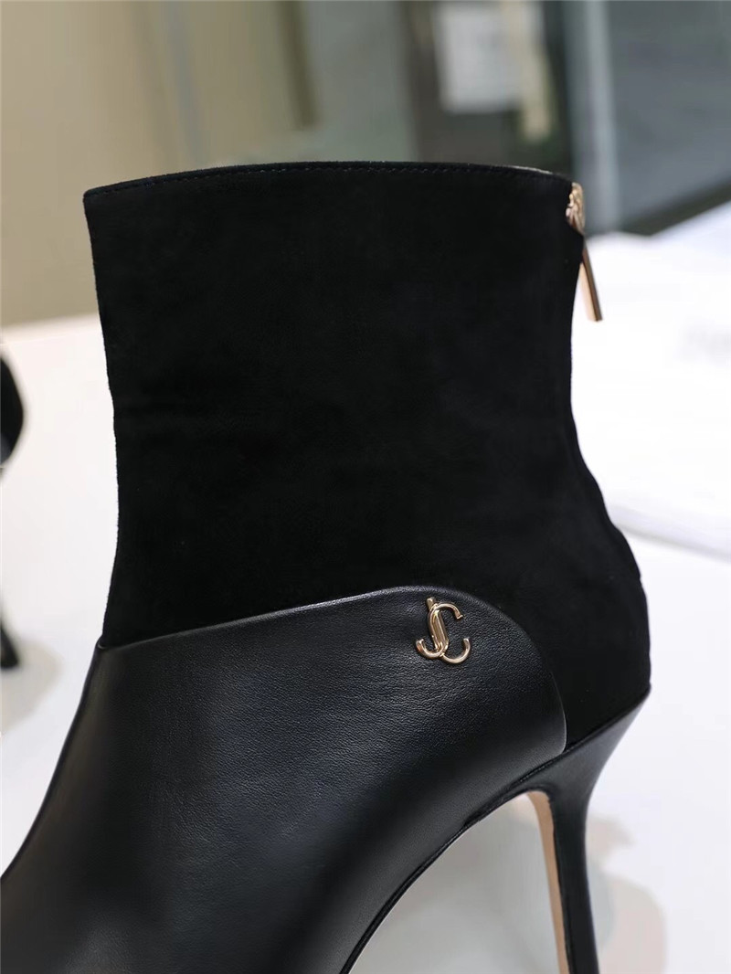 J1m*y Ch00 Pearl Heels Dupe pointed high heel ankle boots