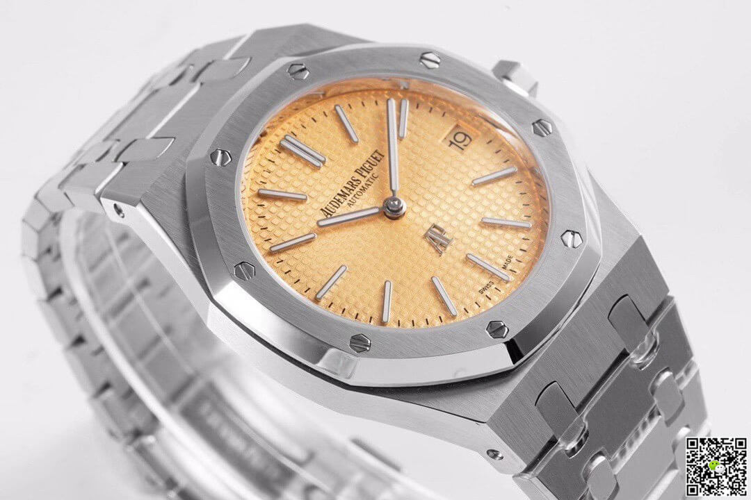 Replica Audemars P1g*et Royal Oak 15202BC.OO.1240BC.01 1:1 Best Edition KZ Factory Rose Gold Dial