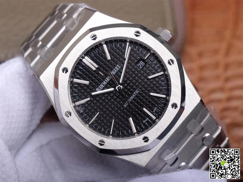 Replica Audemars P1g*et Royal Oak 15400ST.OO.1220ST.01 1:1 Best Edition ZF Factory Black Dial Swiss ETA3120