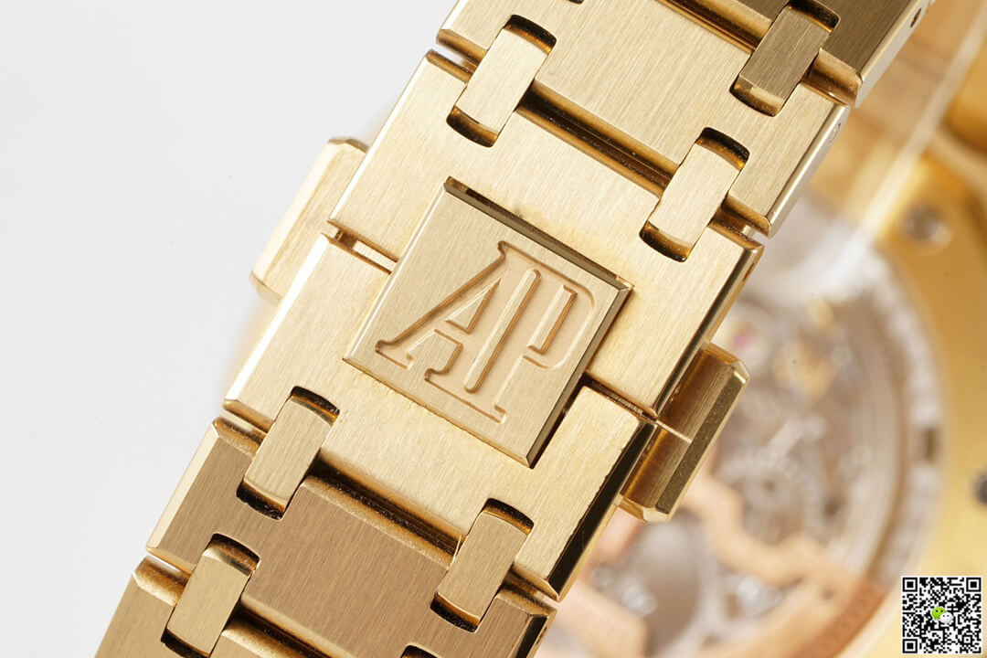 Replica Audemars P1g*et Royal Oak 15202BA.OO.1240BA.02 1:1 Best Edition KZ Factory Yellow Gold