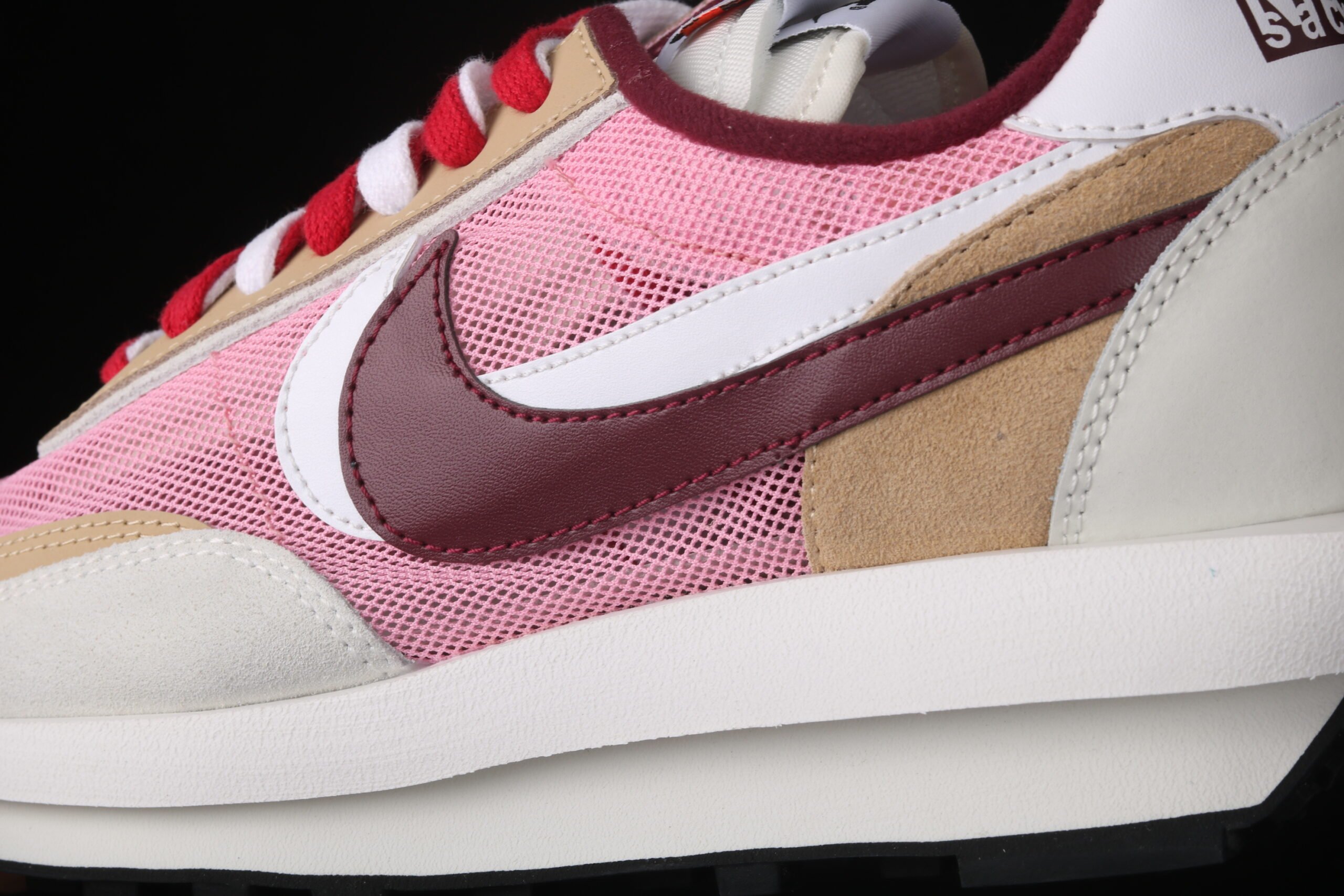 Sacai x Nk LVD Waffle Daybreak, Swoosh Pink Grey White
