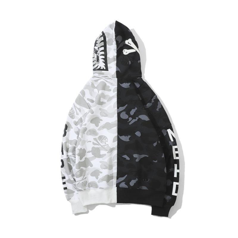 BAPE City Camo Half Shark Full Zip Hoodie