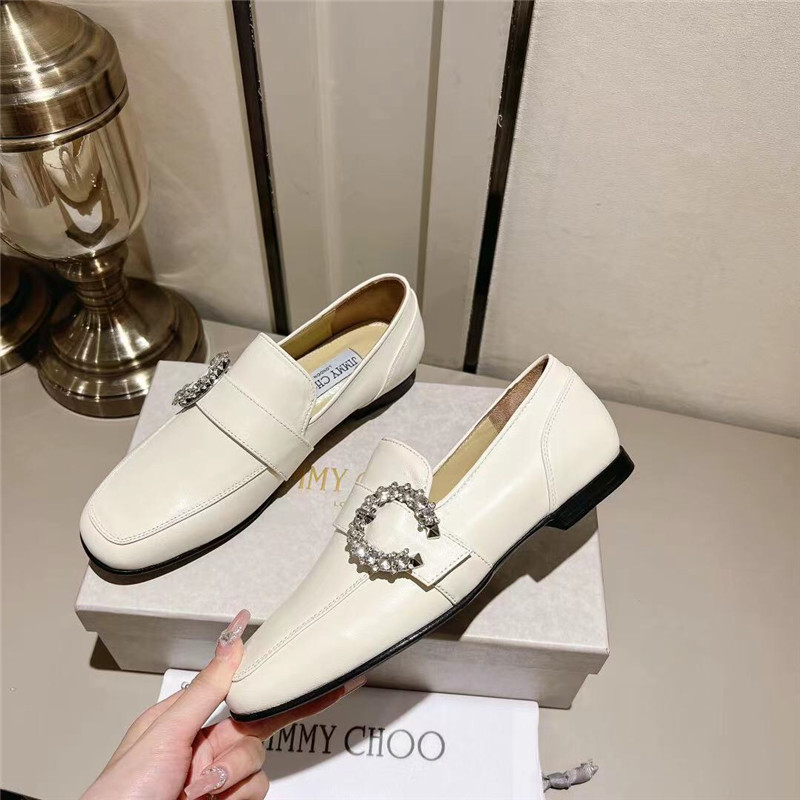 J1m*y Ch00 Deanna Low Heel Loafers