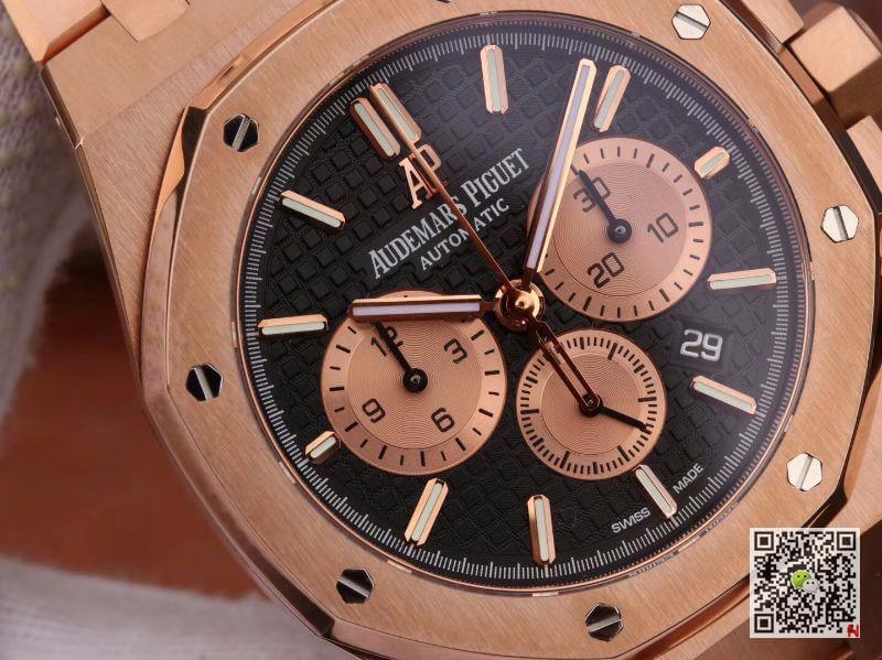 Replica Audemars P1g*et Royal Oak Chronograph 26331OR.OO.1220OR OM Factory Men Watches 1:1 Best Edition Swiss ETA7750 18K Rose gold on stainless steel bezel