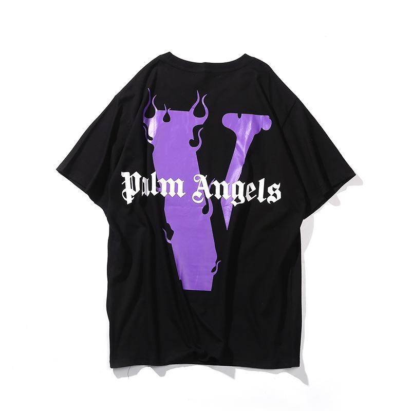 Vlone Palm Angels Purple V Tee
