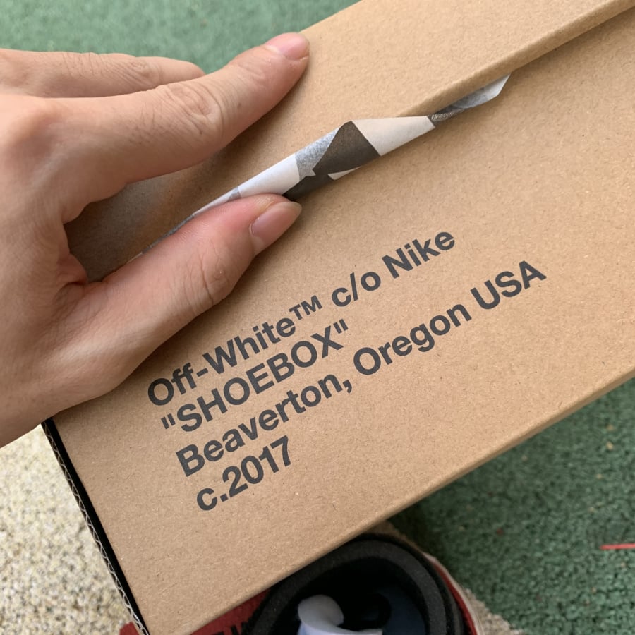 OFF WHITE Air Jordan 1 Chicago Red Extended Size