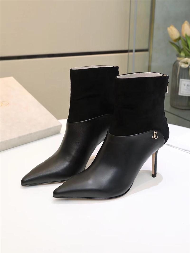 J1m*y Ch00 Pearl Heels Dupe pointed high heel ankle boots