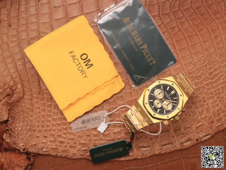 Replica Audemars P1g*et Royal Oak Chronograph 26331 1:1 Best Edition OM Factory V2 Yellow Gold