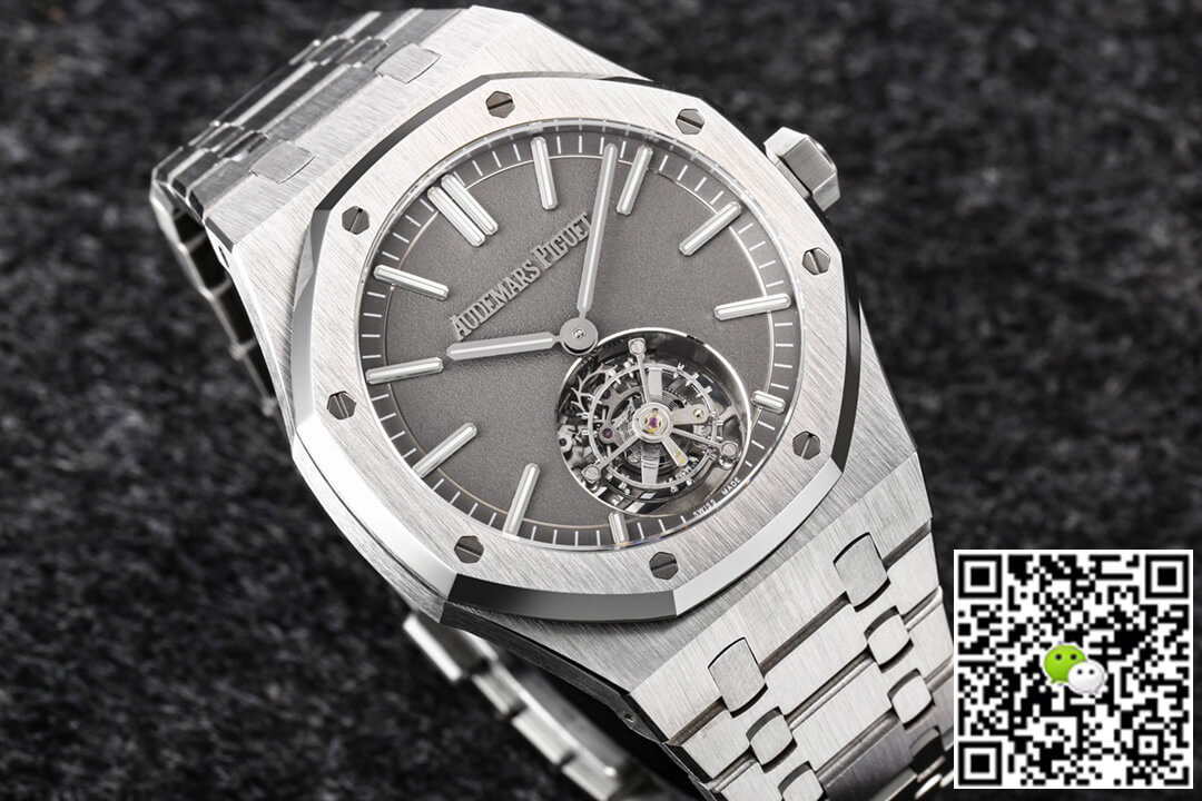 Replica Audemars P1g*et Royal Oak Tourbillon 26530TI.OO.1220TI.01 1:1 Best Edition R8 Factory Dark Grey Dial