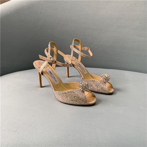 J1m*y Ch00 pearl heels sandals