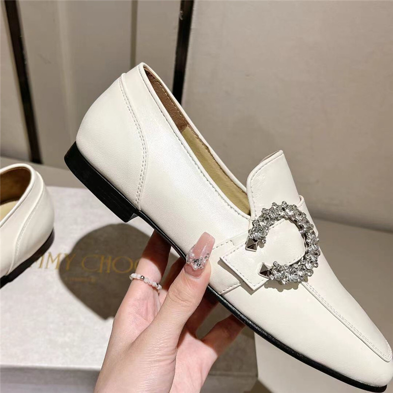 J1m*y Ch00 Deanna Low Heel Loafers