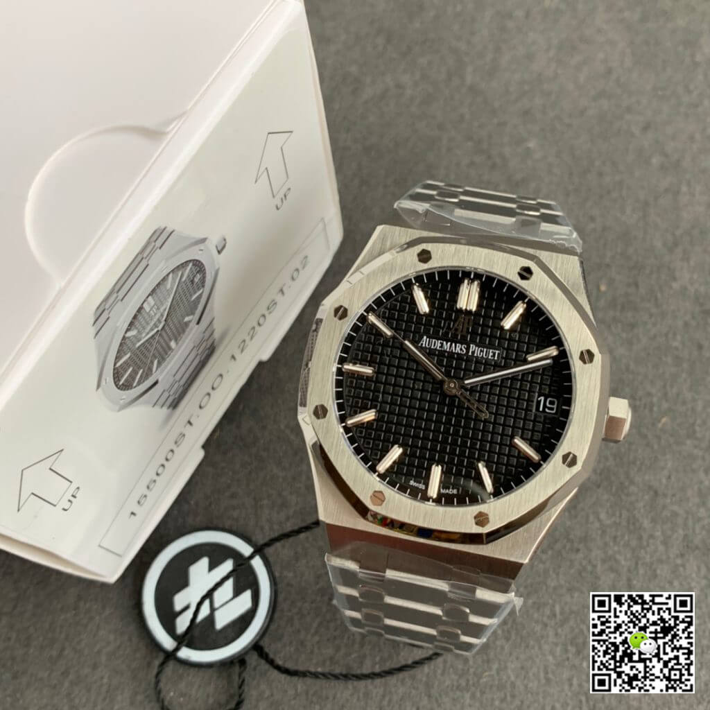 Replica Audemars P1g*et Royal Oak 15500ST.OO.1220ST.03 1:1 Best Edition ZF Factory Black Dial