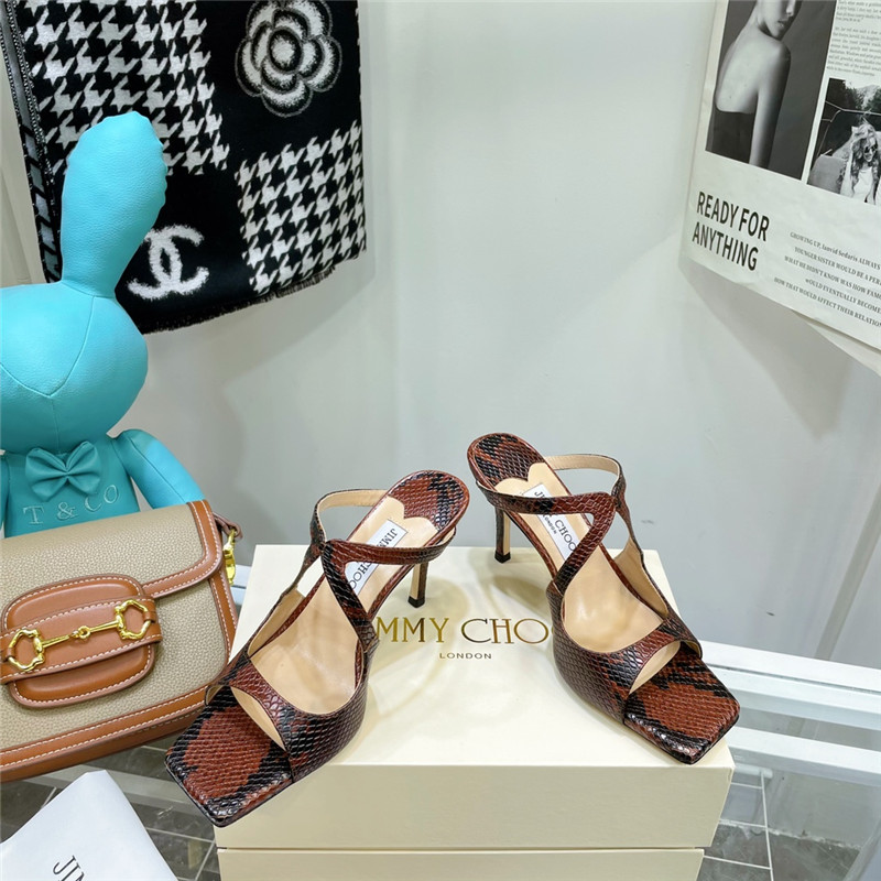 J1m*y Ch00 heeled satin sandals