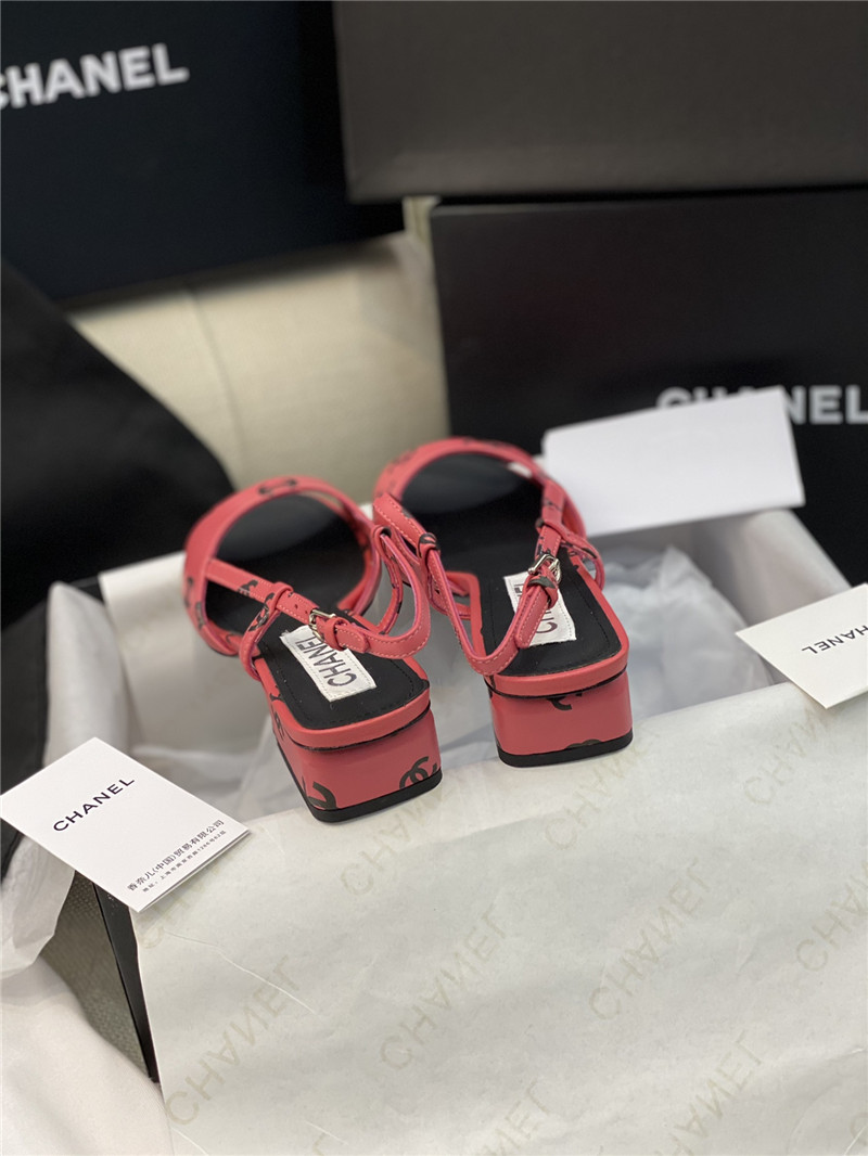 Ch**el flat cutout sandals