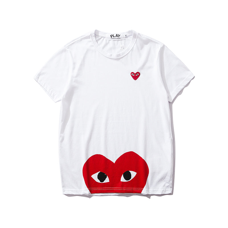 Comme des Garcons Play Dot Half Camo Heart Shirt 2149