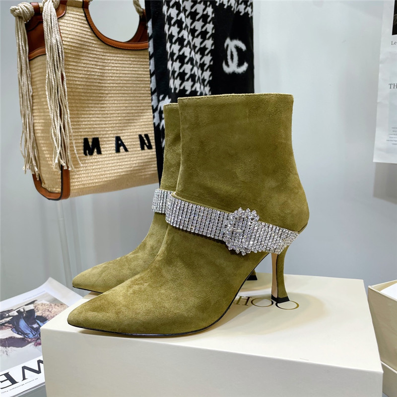 J1m*y Ch00 high heel short boots