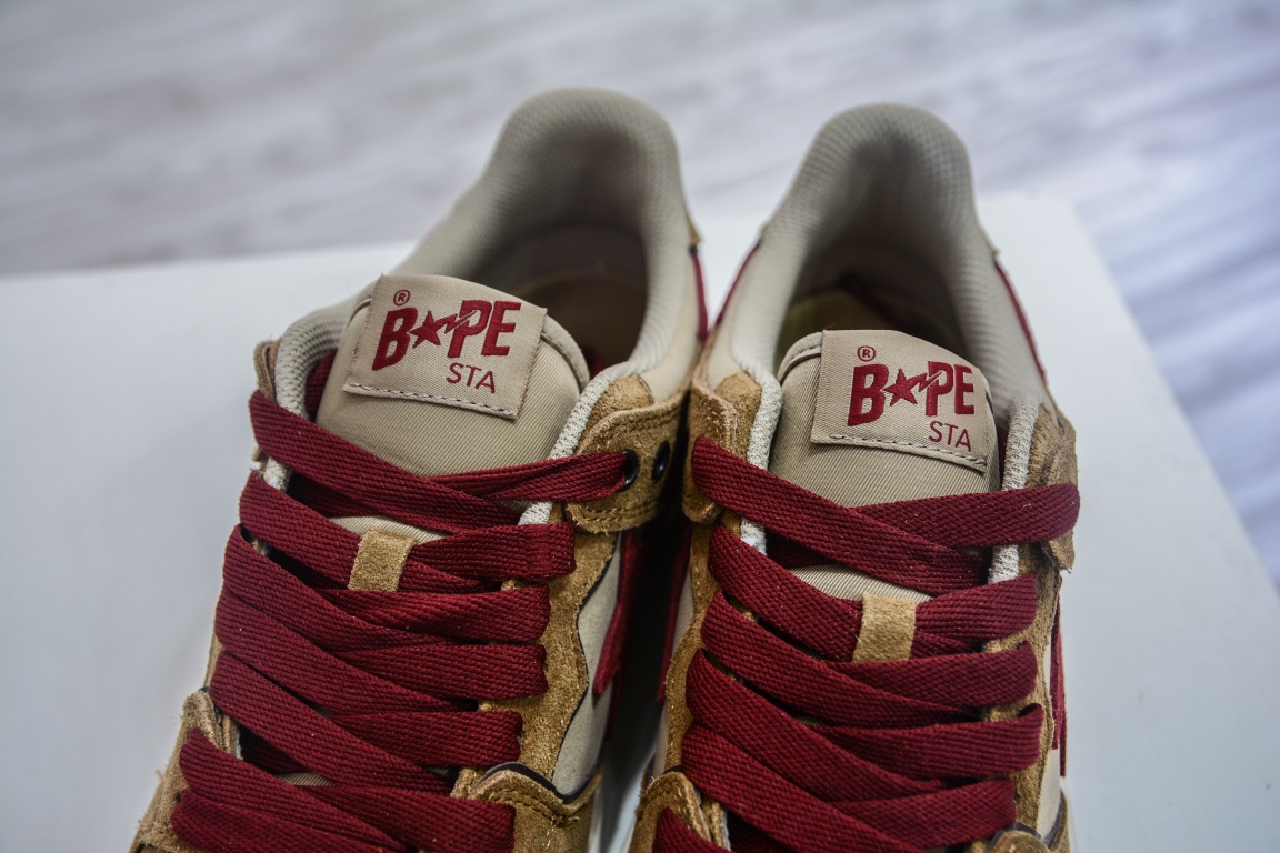 A Bathing Ape Bape SK8 Sta Wheat Red