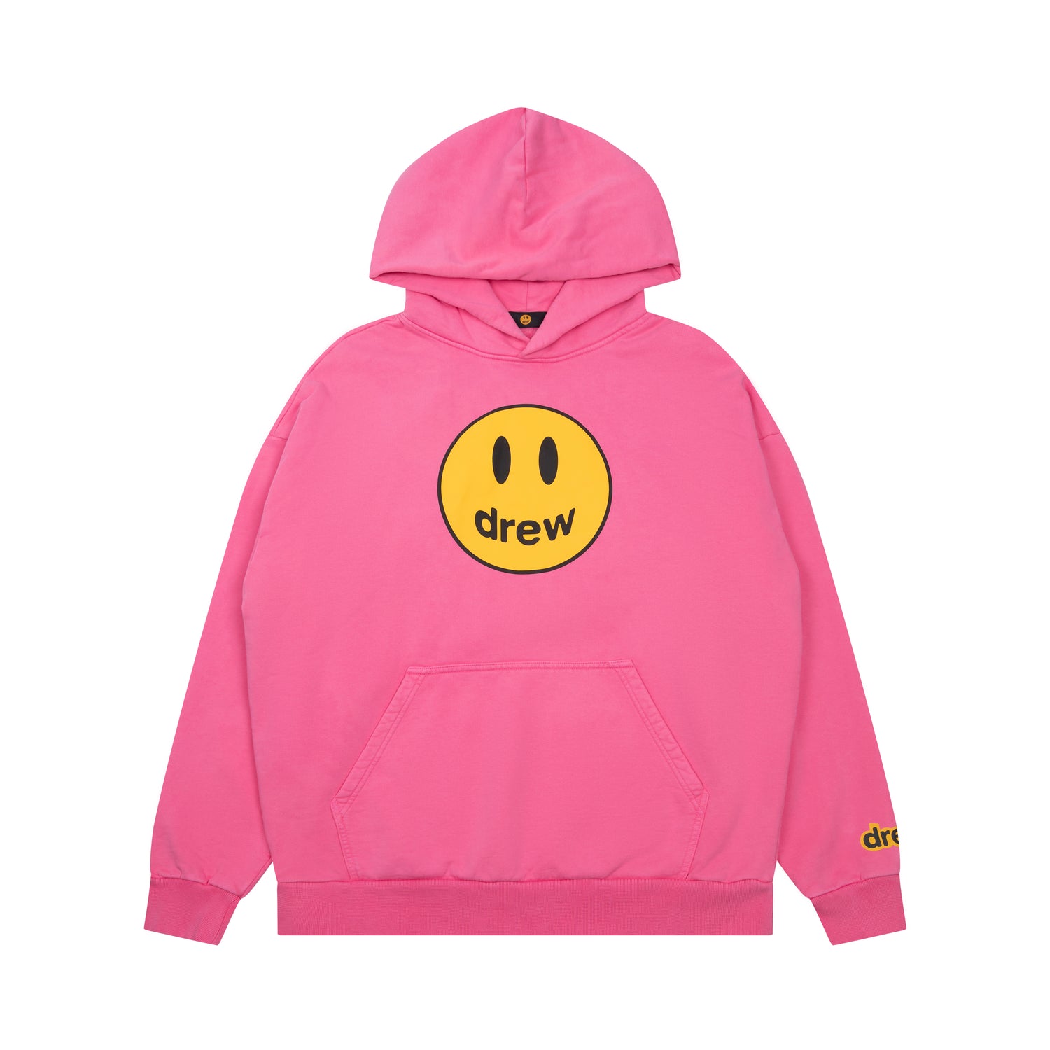 Drew House Hot pink pure cotton skin-friendly boxing hoodie