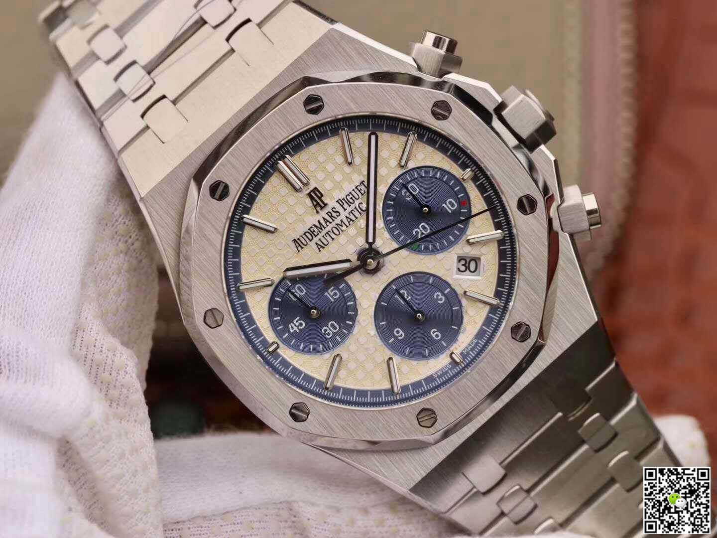Replica Audemars P1g*et Royal Oak Chronograph 26331ST.OO.1220ST OM Factory 1:1 Best Edition Swiss ETA7750 White Dial