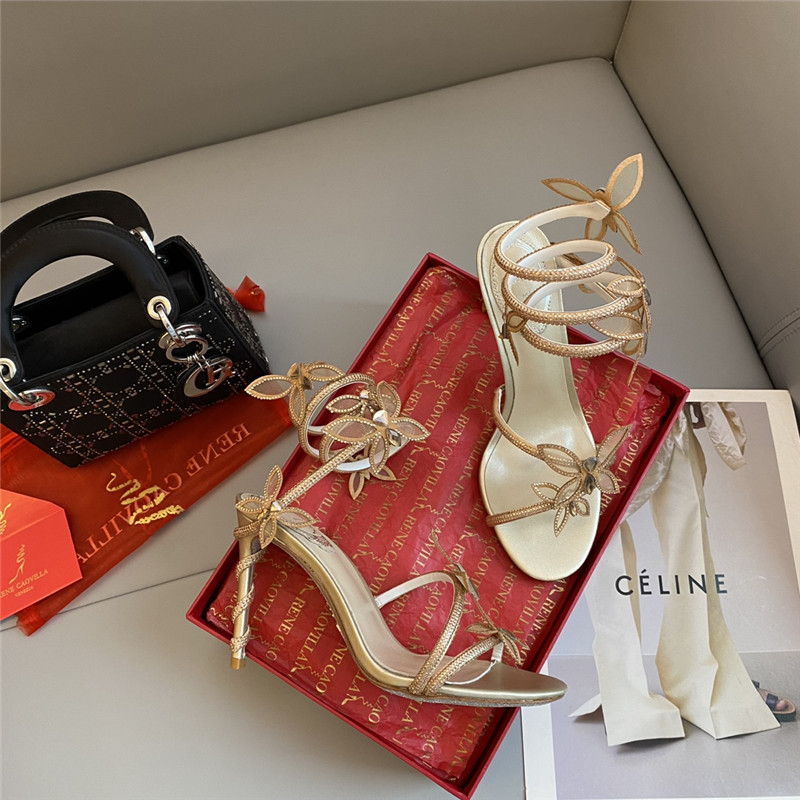 rene caovilla butterfly strappy sandals