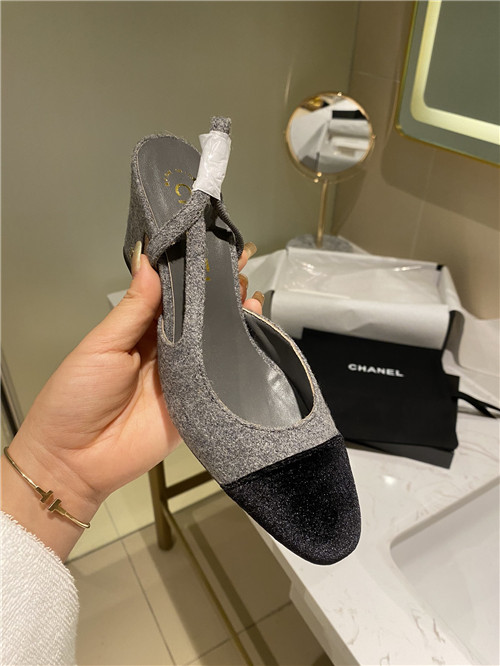 Ch**el Slingback Dupe heels sandals