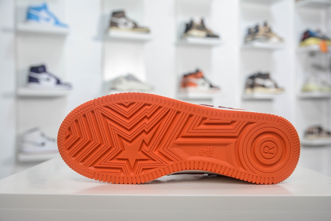 A Bathing Ape Bape Sta Low Orange