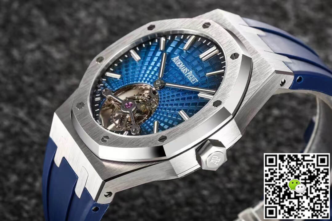 Replica Audemars P1g*et Royal Oak Tourbillon 1:1 Best Edition R8 Factory V3 Blue Strap