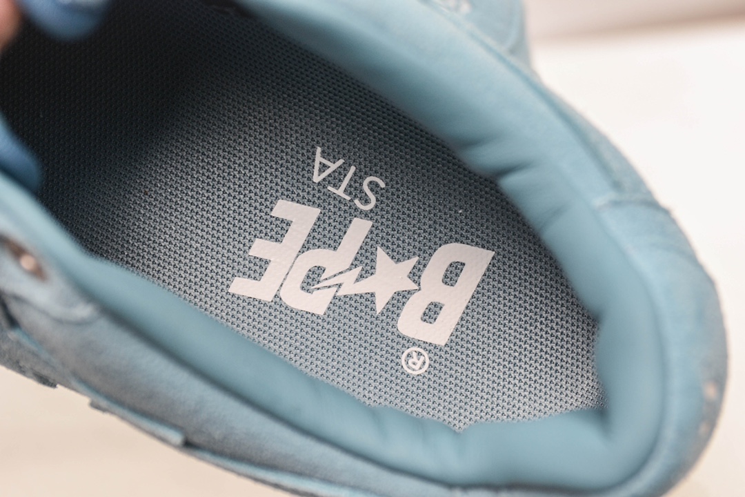 A Bathing Ape Bape Sta Low Blue Suede