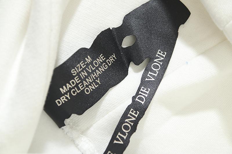 VLONE Big Meech BMF plus thickening White Hoodie