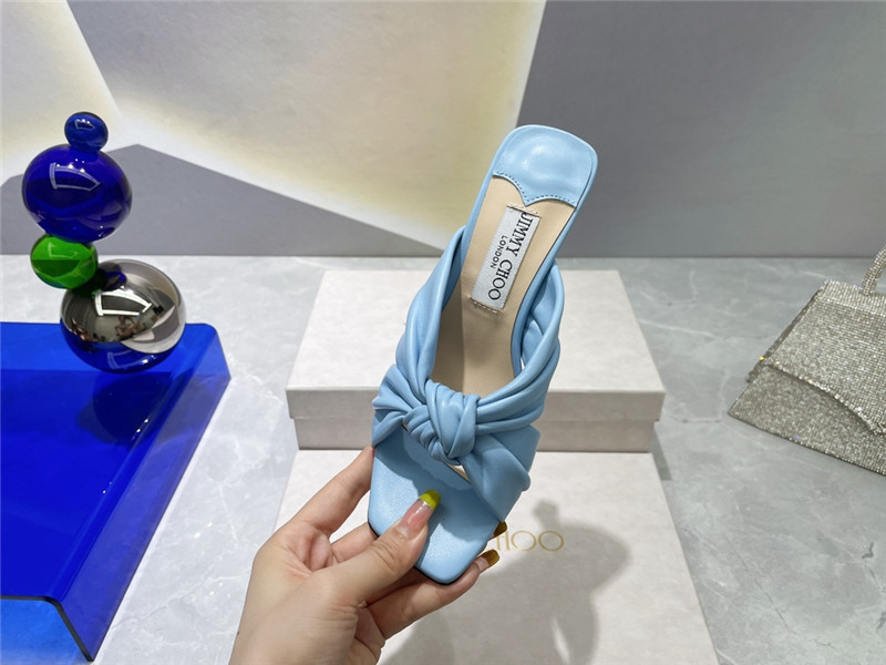 J1m*y Ch00 bow heels dupe square toe bow sandals