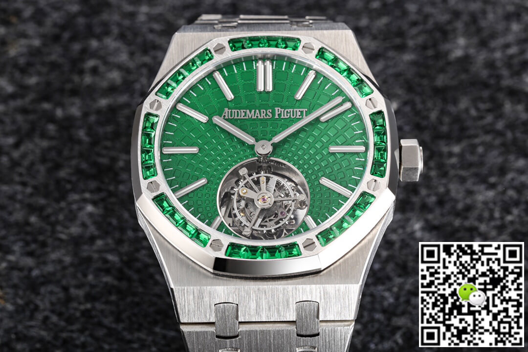 Replica Audemars P1g*et Royal Oak Tourbillon 26532IC.EE.1220TI.01 1:1 Best Edition R8 Factory Green Dial