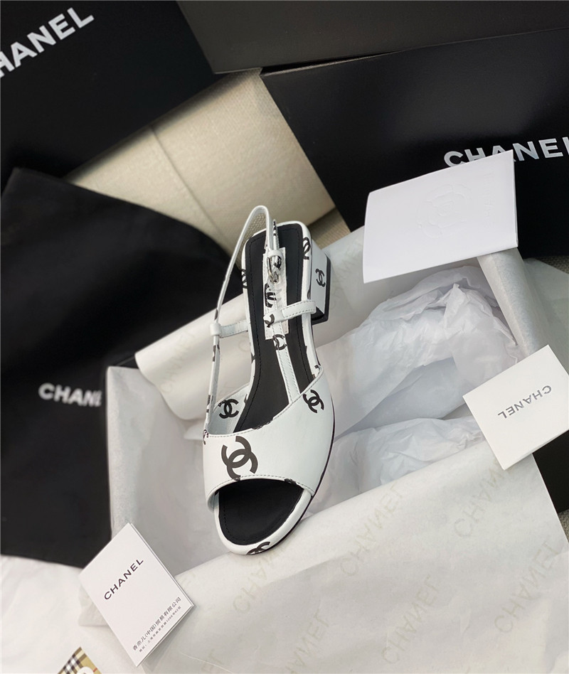 Ch**el flat cutout sandals