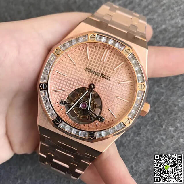 Replica Audemars P1g*et Royal Oak Tourbillon 26514OR.ZZ.1220OR.01 1:1 Best Edition R8 Factory Gold Dial