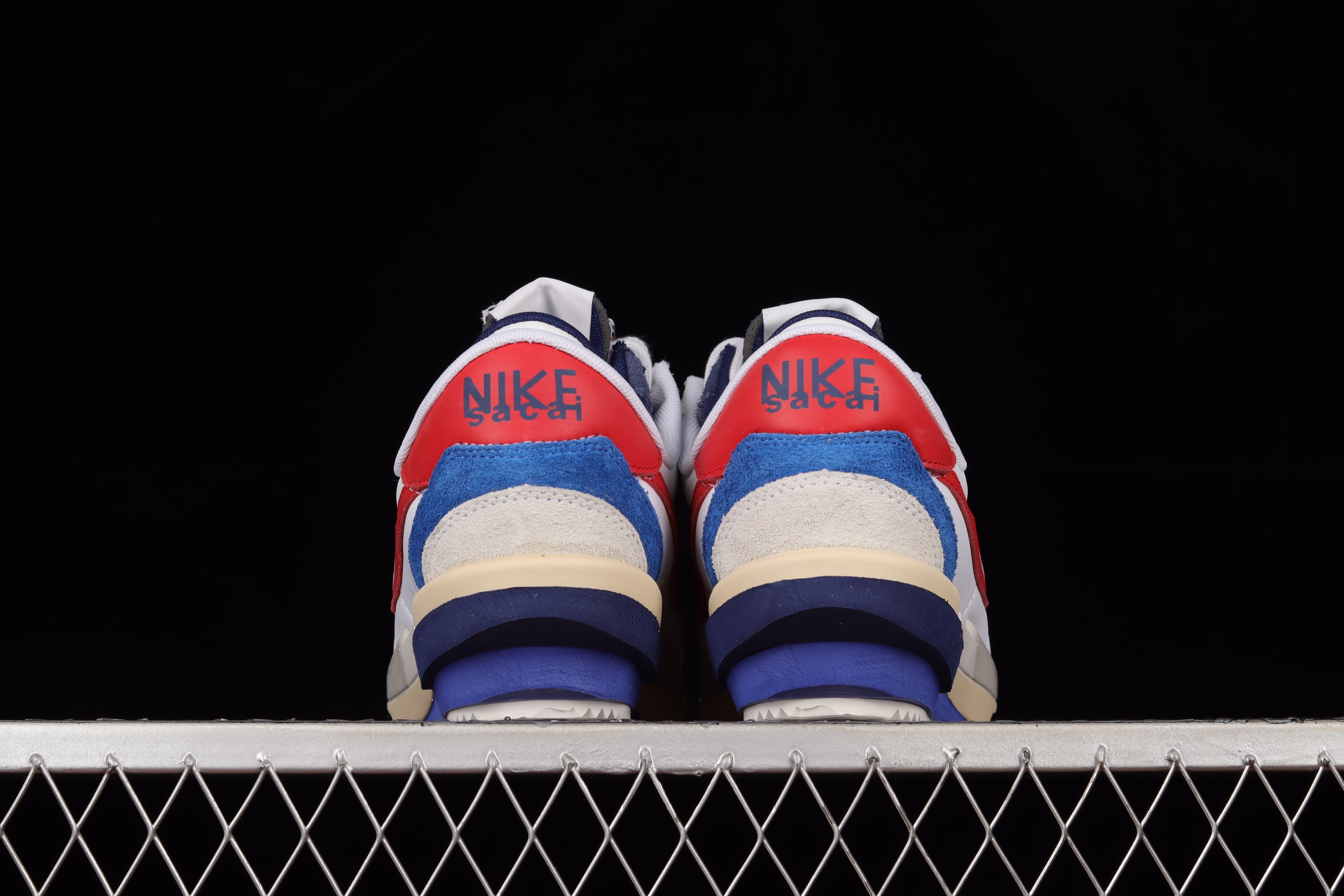 Sacai x Nike Cortez White Red Navy Blue